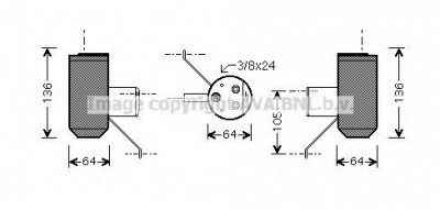 AVA QUALITY COOLING aud042 -  Осушитель, кондиционер